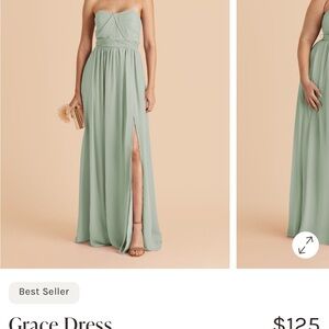 Birdy Grey Strapless Sage Dress